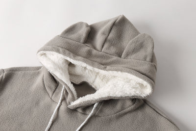 Embroidery Big Pocket Pullovers Women Sweatshirt Autumn Winter  Hoodies