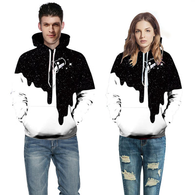 .3DPrint Halloween Milk Pullover Hoodies For Women Causa
