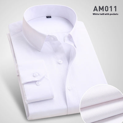 Ironing Free Long Sleeves Men's Shirt Business Work Clothes