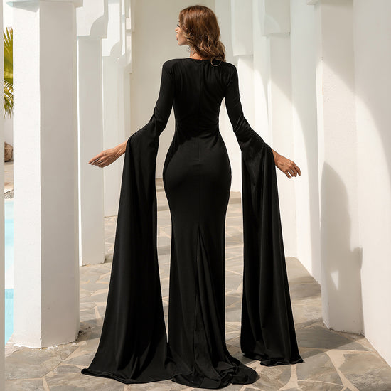 Chloe Long Sleeve Gown - Elegant Formal Dress