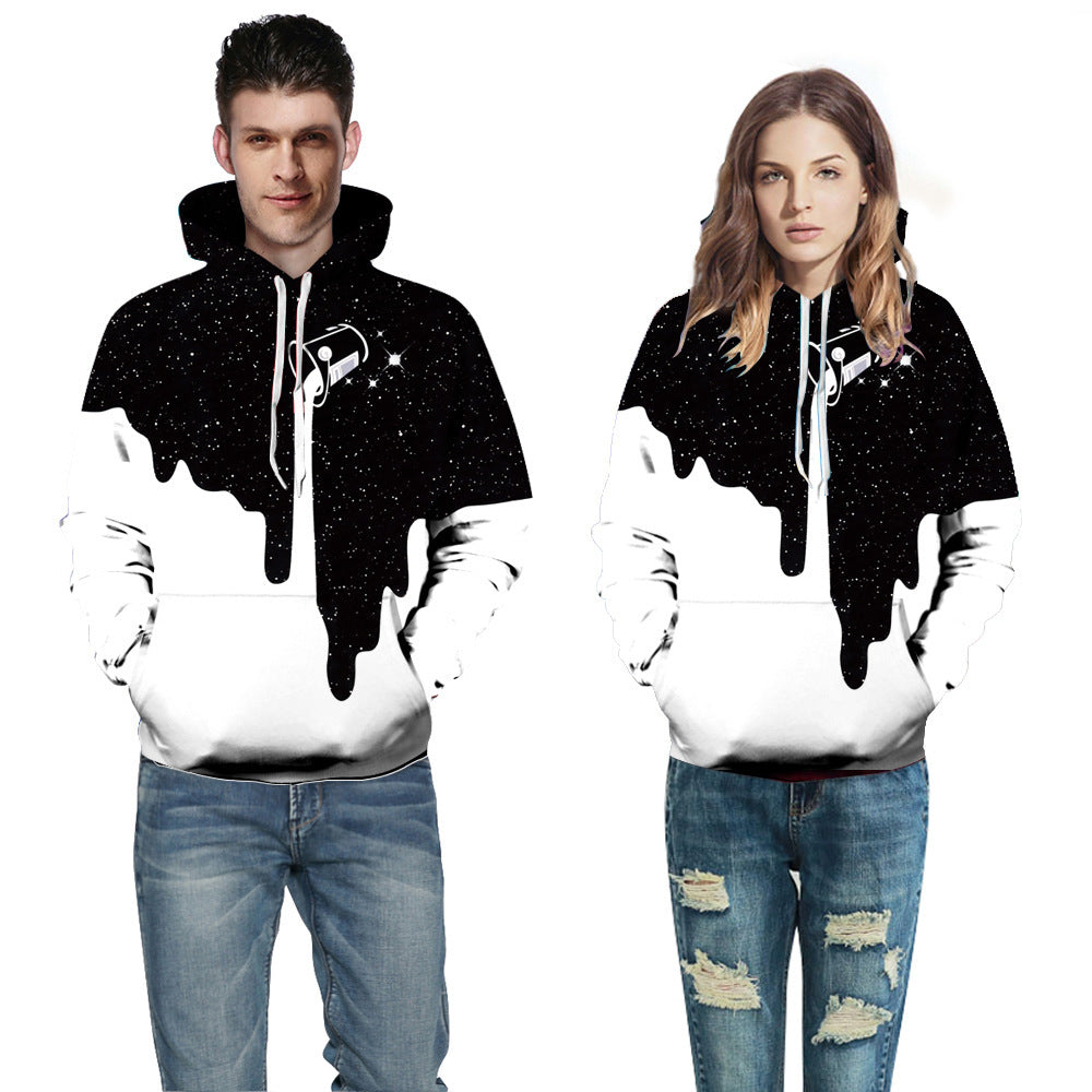.3DPrint Halloween Milk Pullover Hoodies For Women Causa
